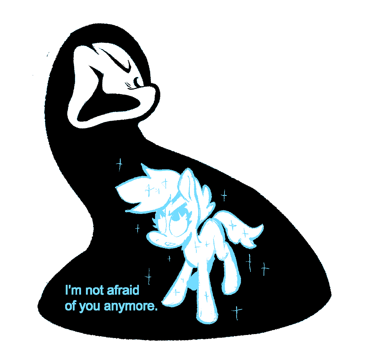 jimmyboltonart's tweet image. I&apos;m not afraid of you anymore.