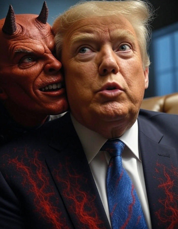 NightwatchN8's tweet image. Fact is if you can brush off the murder of millions you would vote for satan himself