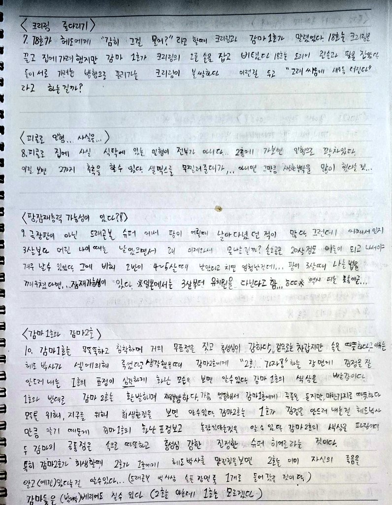 방 정리하다가 이런걸 발견했다...
2022년도에 극장에서 SSH영화보고 집에 와서 작성했던...SSH의 감상문과 기록...ㅋㅋㅋㅋ (더 있는데...보여주기 부끄러운...)