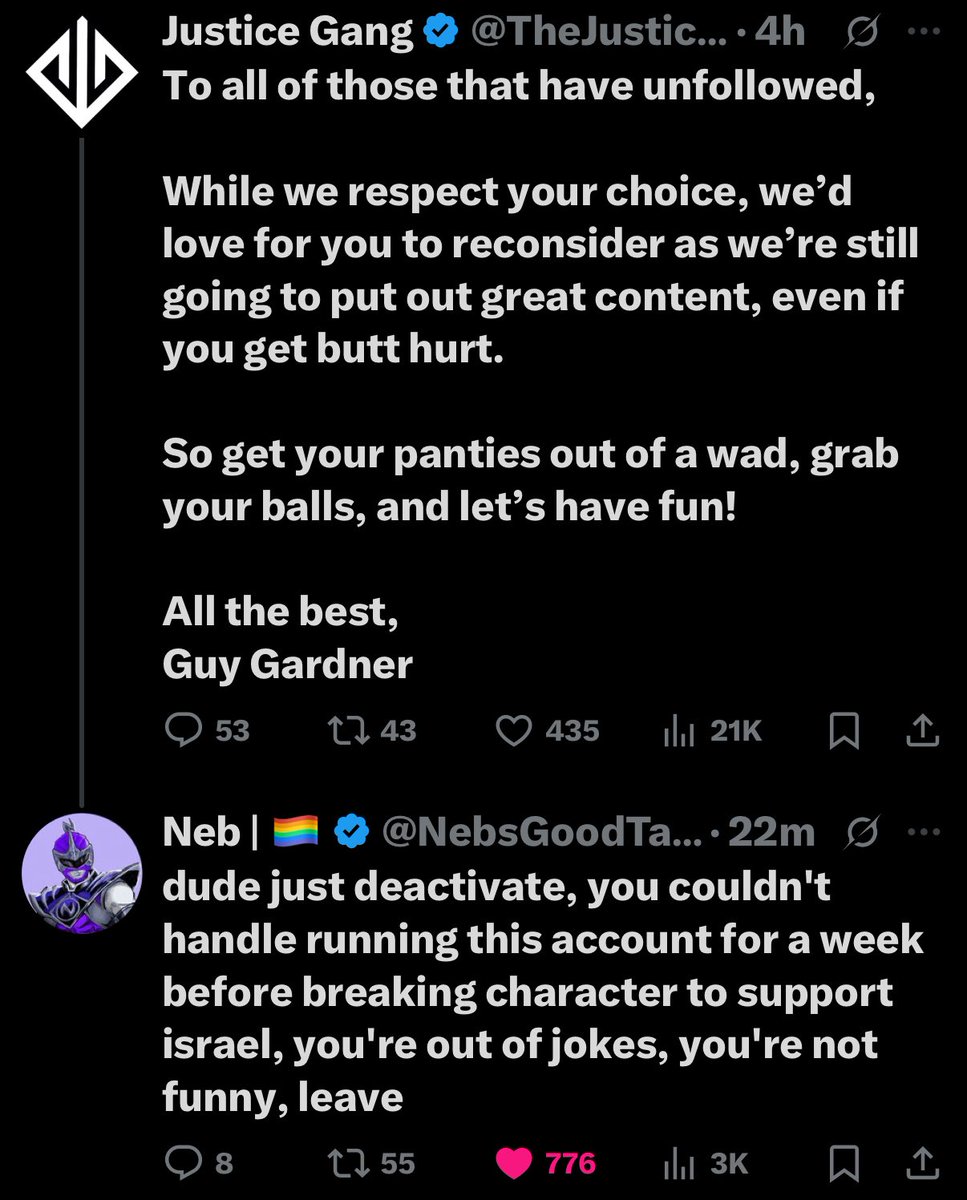 ixgrizz's tweet image. Wait someone update me on the Justice Gang gimmick account lore what did I miss😭