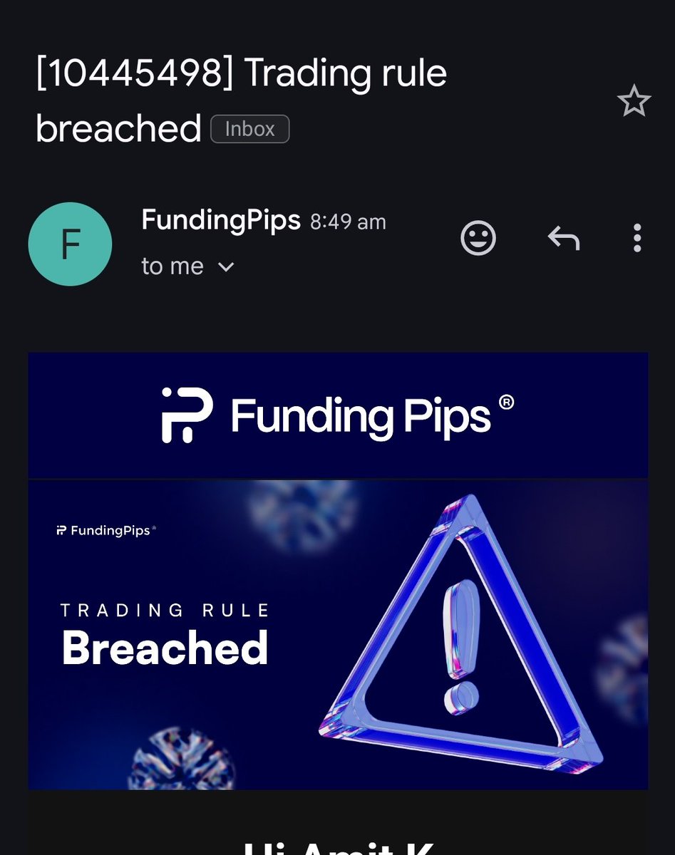 P7anX's tweet image. FundingPips Phase 2 breached! 💔

Going through really bad times, Lost almost all accounts and 3 accounts back to back in phase2. Really bad emotion cycle and risk management.

Experience with @fundingpips is amazing, Trading conditions and rules are best in the industry. Thanks…