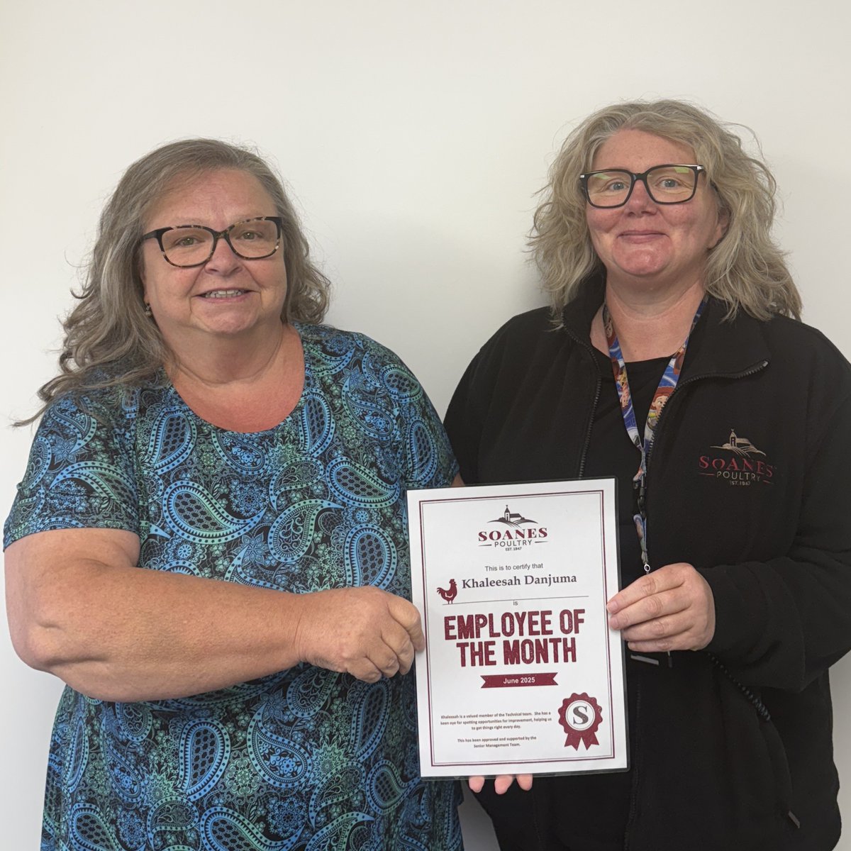 Congratulations to Khaleesah, the first of our two employees of the month for June 🎉

A valued member of our technical team, Khaleesah won this award for her keen eye for spotting opportunities for improvement and for helping us to get things right, every day.