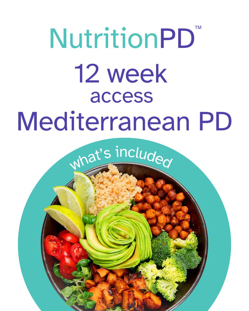 NutritionPD's tweet image. Doors are OPEN!
Our August Mediterranean PD Programme is now enrolling! 🎉
Registration closes: July 31
Course starts: August 1
Sign Up Now - Spaces limited : l.bttr.to/anFJd