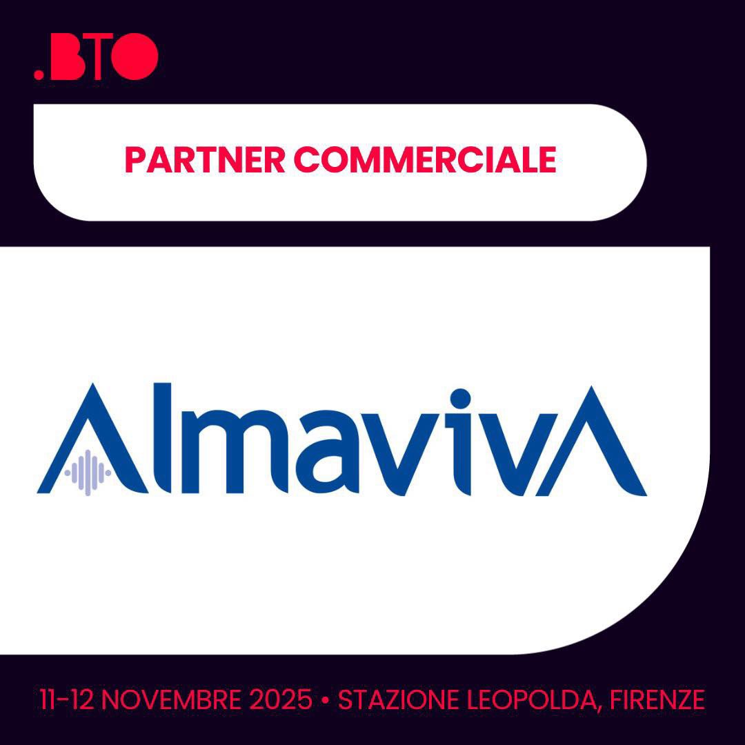 🙌 Almaviva partner di #BTO2025! 

In un mondo in costante evoluzione, Almaviva guida il cambiamento generando un impatto positivo su persone e società, grazie a un portafoglio di offerta strutturato. 

Scopri di più 👉 bto.travel/espositori/alm…