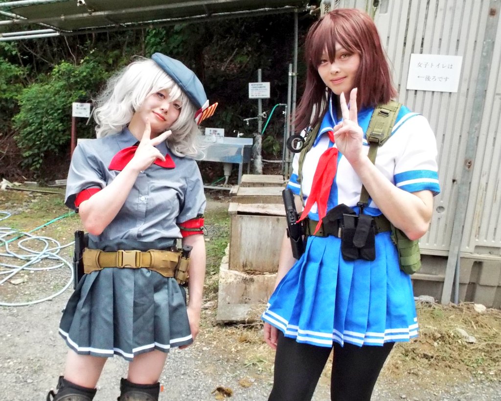 ✌️
古鷹：枸杞さん
📷️：カワウチさん( <a href="/yuta_kawauchi_/">川内悠太</a> )
#関西提督サバゲ #シン関西提督サバゲ和