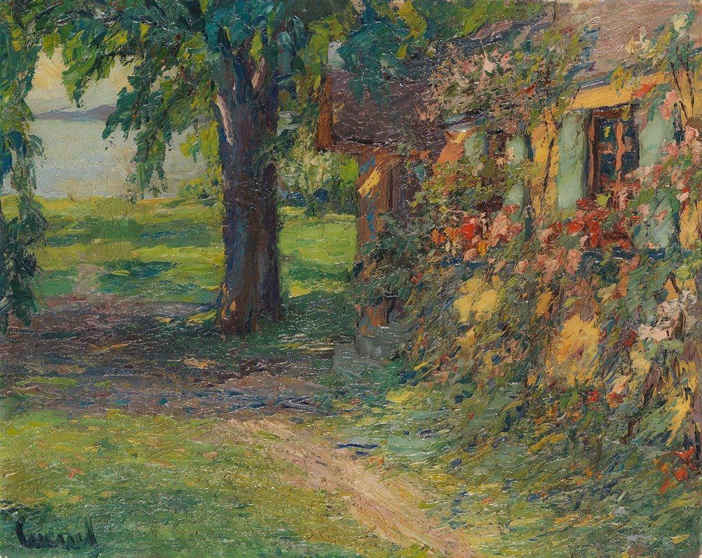 o0aga0o's tweet image. The artist’s house on Lake Starnberg (1920)
Edward Cucuel (American, 1875-1954)