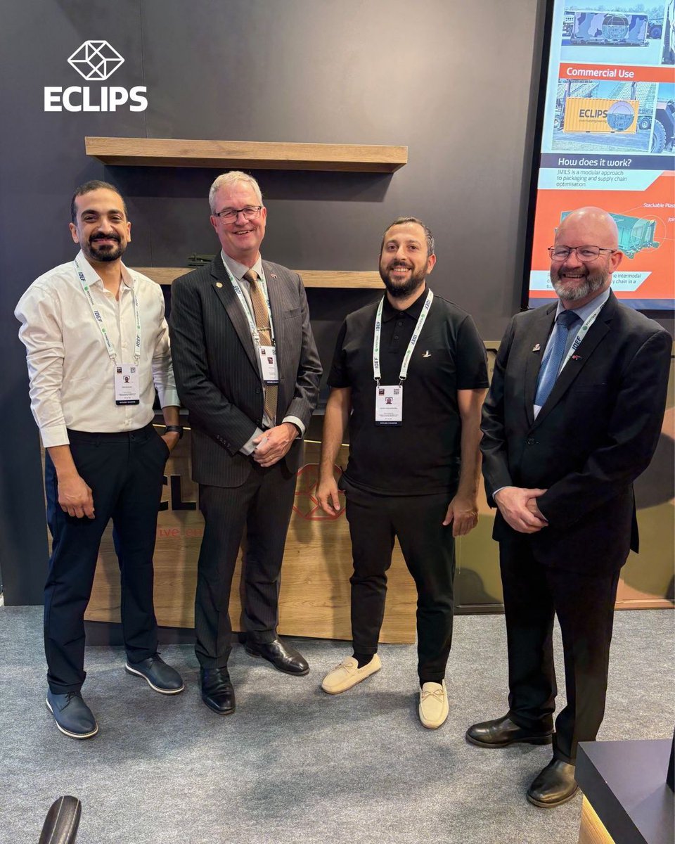 ECLIPS_Eng's tweet image. Great first day at #IDEF2025. The ECLIPS team were kept busy rekindling old friendships and making new connections. In particular, we thank the Australian Defence Attache to Türkiye, CAPT Ben Esler RAN for coming to the stand and spending time with us, much appreciated.