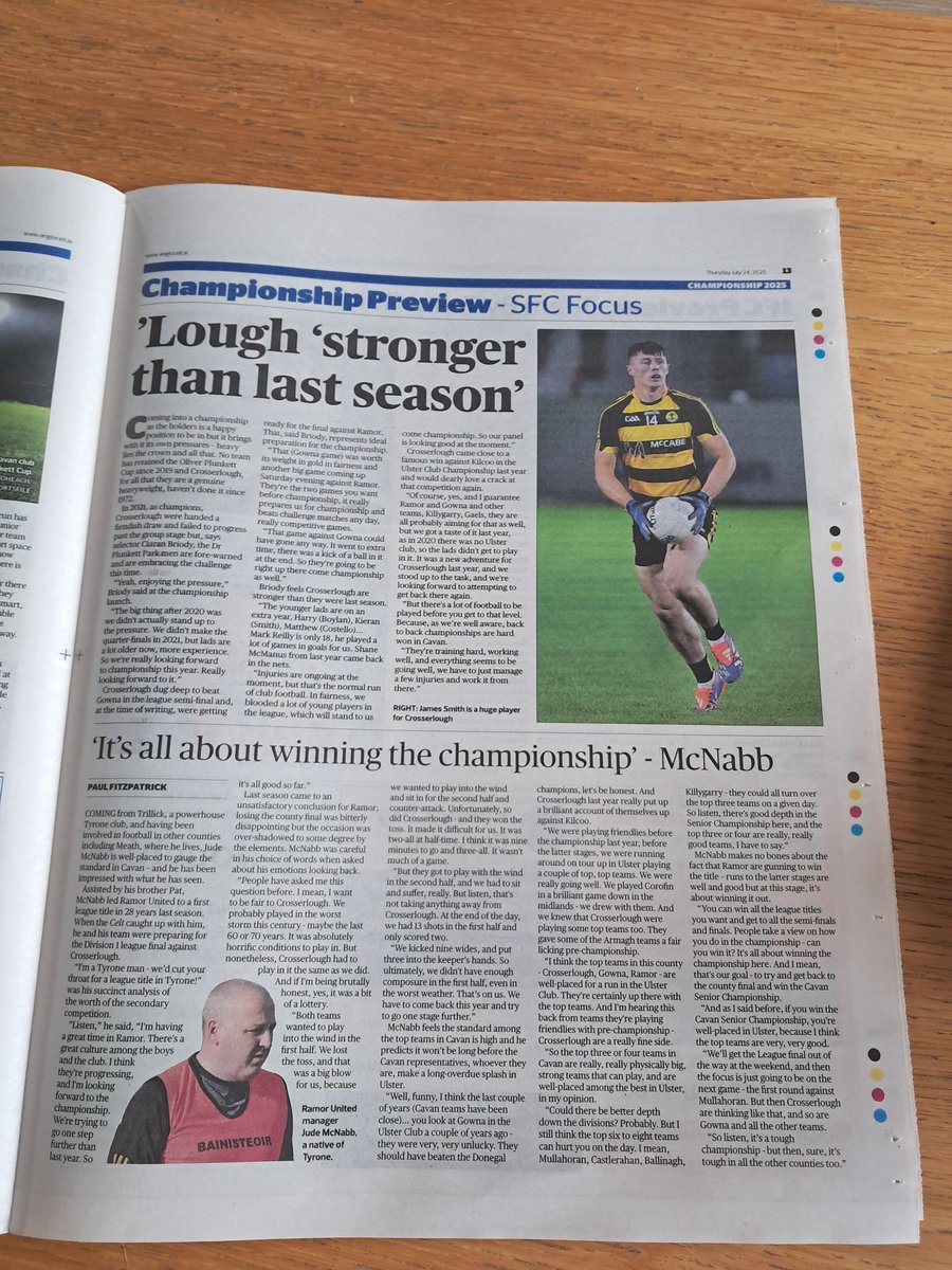 moefitzpatrick's tweet image. Pick up today's @theanglocelt to read this free 24-page supplement previewing the @CavanCoBoardGaa club football championships. Preview of all three grades, interviews and team-by-team guide to all 38 sides...