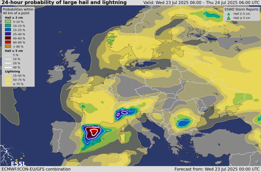 Alpenweerman's tweet image. O-Spanje - Alpenzuidkant kans op (zware) onweersbuien. Vakantiegangers in het NO en O van Spanje moeten vanmiddag -avond rekening houden met lokale pittige onweersbuien. De onweersbuien worden getriggerd door een kortgolvige hoogtetrog welke zich in die contreien ophoudt. Morgen…