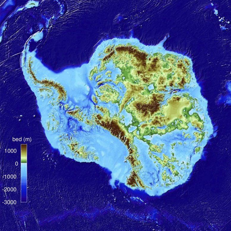 Civixplorer's tweet image. This is what Antarctica's land looks like under the ice and snow.