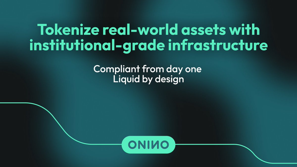 onino_io's tweet image. Real-world assets like real estate, precious metals, and collectibles are entering the blockchain era enabling more inclusive, liquid, and transparent markets.

With ONINO, asset managers and project developers can launch RWA offerings that are:

✅ Fully compliant 
✅…