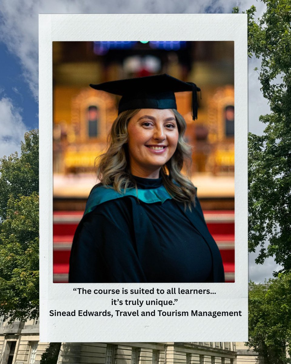UWTSD's tweet image. 🌍✈️ From globetrotting to graduating with first-class honours! Sinead Edwards turned her love for travel into a tourism degree—hosting VIPs at IronMan & repping UWTSD in Italy. Inspiring journey!