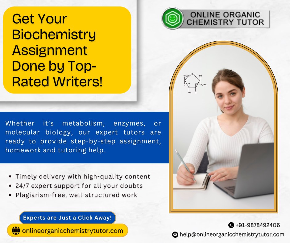 TutorOrganic's tweet image. #biochemistry #biochemistryhomeworkhelp #biochemistryassignmenthelp #biochemistrytutoring