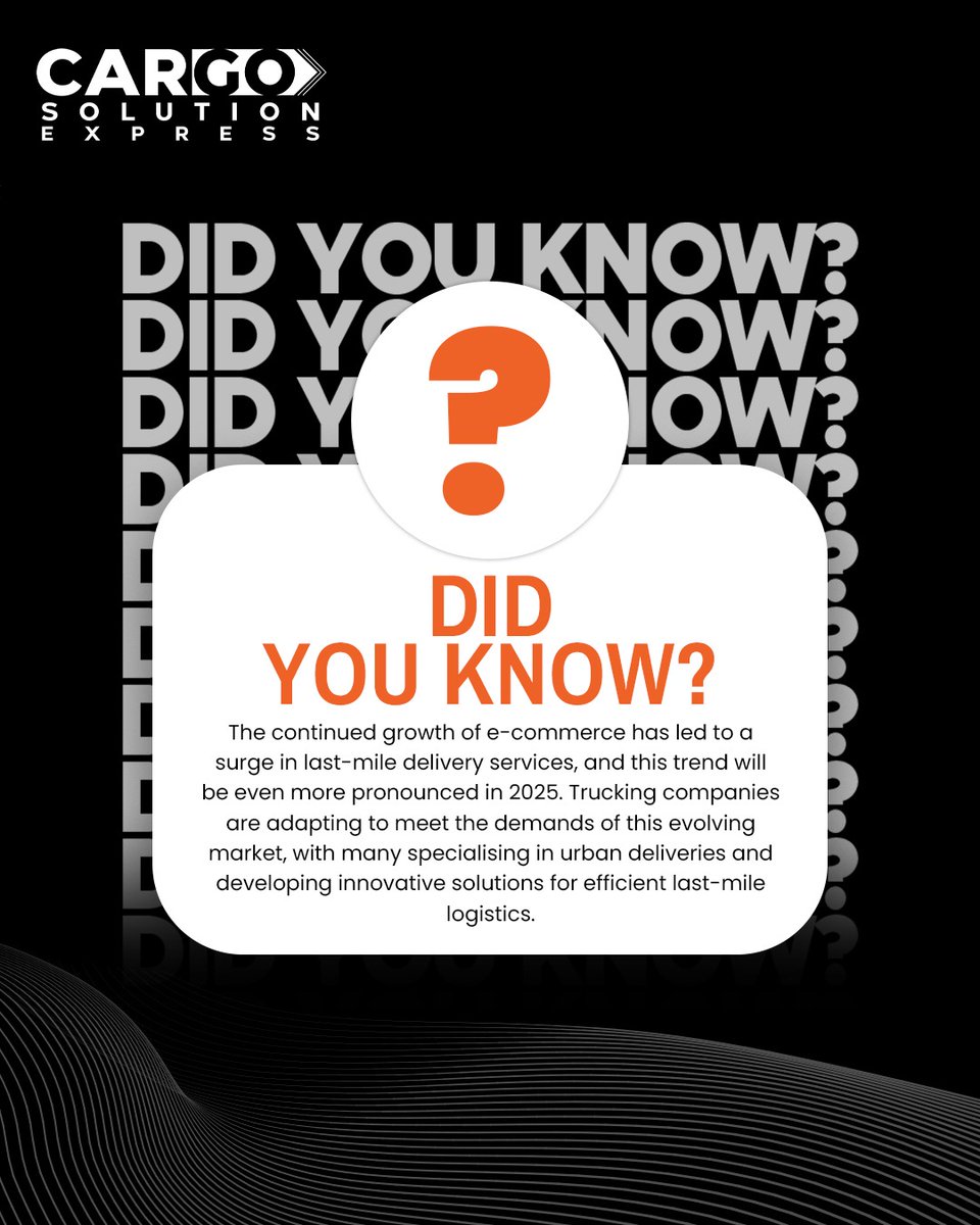 cargosolution1's tweet photo. Stay sharp. Stay informed. Stay ahead. 🚛
Follow @cargosolution1 for expert updates, logistics news, and trucking know-how.

#logisticssolutions #truckingupdates #supplychainsolutions #DidYouKnow https://t.co/DBLqlbo0Gv