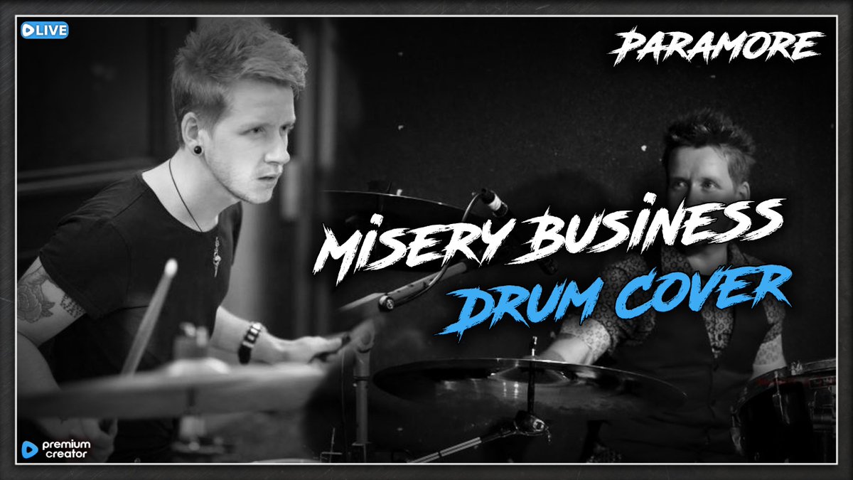TheAnvilight's tweet image. Paramore - Misery Business (Drum Cover)
Kicking the day off with a classic cover!
Also got a drums only version if any musicians on @rumblevideo fancies playing some Bass and Guitar and Vocals!🎸🎤
Link in the comments