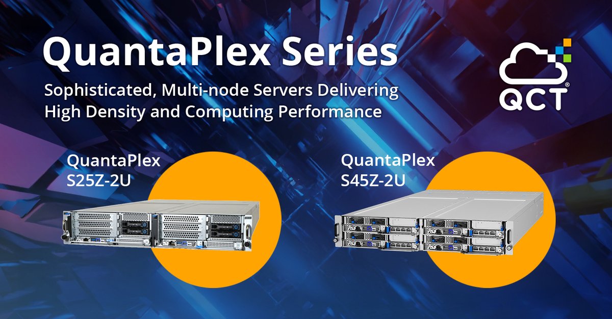 Step into the future of high-density computing with the #QuantaPlex S45Z-2U and QuantaPlex S25Z-2U—two powerful multi-node servers with enhanced modularity and flexibility to meet the evolving demands of #AI, cloud, and enterprise workloads. 
👉youtu.be/Hye0m3h7UUI