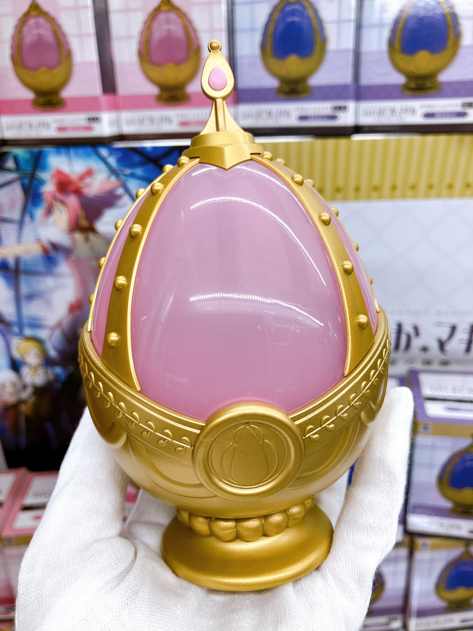 まどかマギカ　BANDAIソウルジェムライト　輸送箱付き 電池残量あり 魔法少女まどか☆マギカ ソウルジェムライト｜ガシャポン