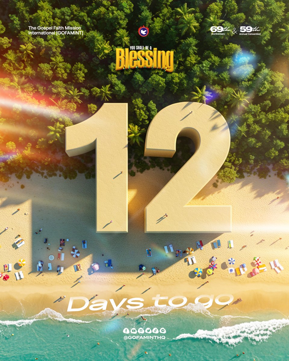 gofaminthq's tweet image. God's blessing can never be hidden! It is time for the outpouring.
Be ready to receive His blessings because you shall be a blessing!
Convention 2025 is 12 days away
#GOFAMINT
#YouShallBeABlessing
#AnnualConvention