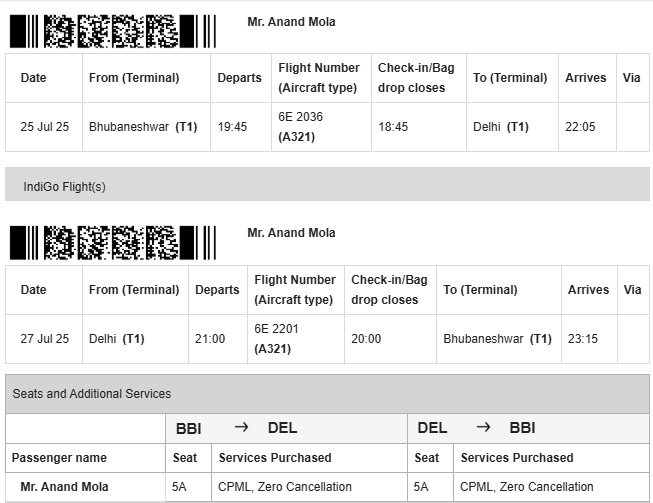 amanprem11's tweet image. @IndiGo6E I have booked a zero cancellation tickets vide PNR NO. N5N5GW. But was deducted Rs.19032/- for my cancellation. Customer care not helping. #indigoflight #indigo Why would we suffer for your third party faults #libertyinsurance