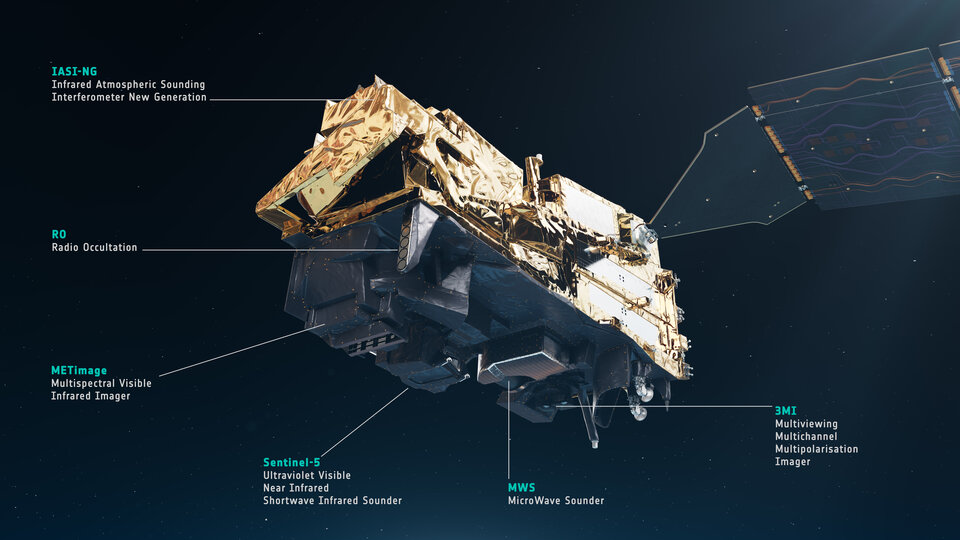 ESA_EO's tweet image. With launch set for August, the first MetOp Second Generation satellite, MetOp-SG-A1, which also carries the Copernicus Sentinel-5 mission, is currently undergoing final preparations for liftoff🚀
Tune in to the pre-launch press briefing on Monday, 28 July at 14:00 CEST, which…