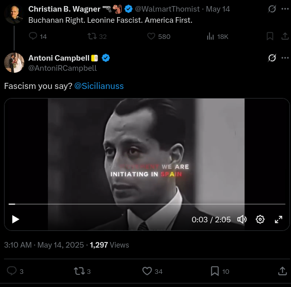 henryjkwallis's tweet image. Christian B. Wagner defends his fascist friend because he himself is a fascist.