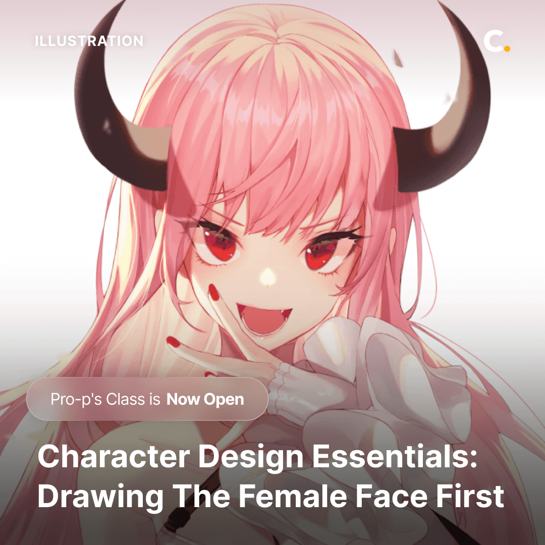 colosoglobal's tweet image. Art Director Pro-p's class "Character Design Essentials: Drawing the Female Face First” is now open for viewing!
Learn fundamental skills for designing expressive female anime characters from the experienced artist & instructor!
This class will cover upper body illustration,…