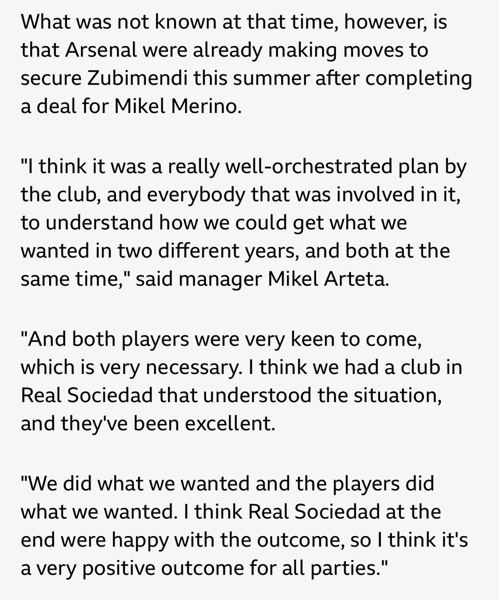 Very interesting from Arteta.
#Arsenal
#Masterplan