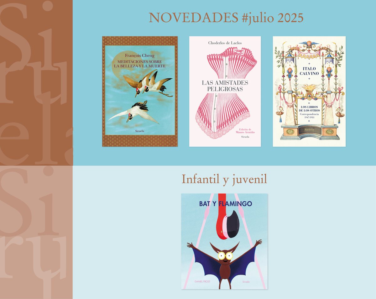 📚 Ya podéis encontrar en librerías todos las #novedades del mes de julio. ¿Has leído alguno? ¿Qué te ha parecido? Déjanos un comentario, ¡te leemos!

siruela.com/index.php
