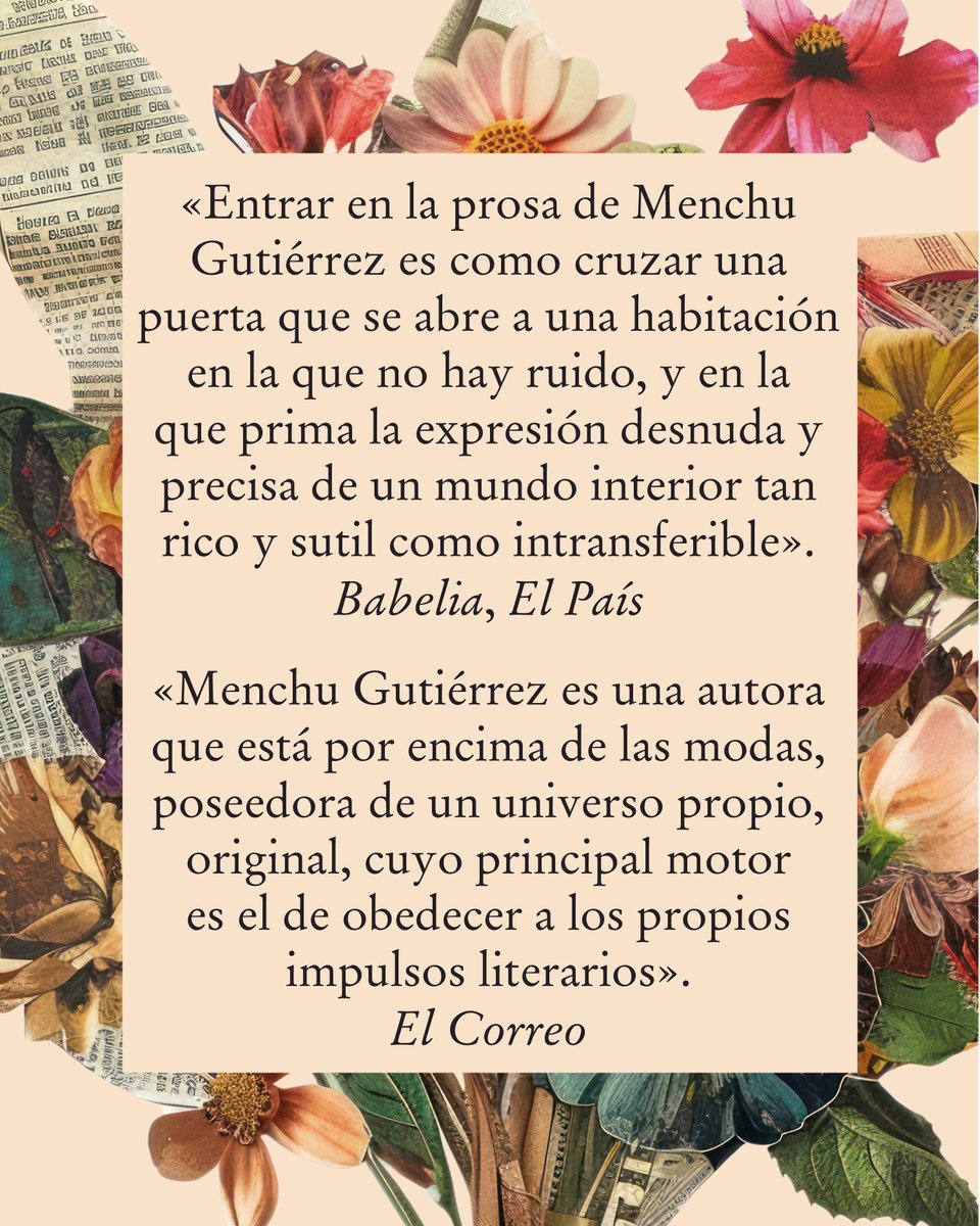 «VIDA Y MUERTE DE UN JARDÍN DE PAPEL es un libro narrativo y ensayístico de gran serenidad que respira poesía y belleza en el remolino de emociones».

✍️ El nuevo #ensayo de Menchu Guitérrez en <a href="/W_Magazin/">WMagazín</a>, por <a href="/WinstonManrique/">Winston Manrique</a>.

lc.cx/xIbdU2