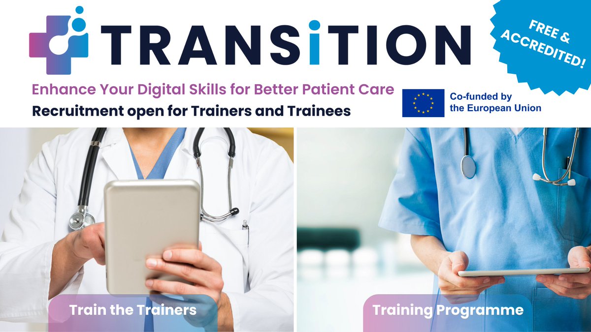 [TRANSiTION] Are you a healthcare educator or experienced professional in oncology?

If you’re interested in teaching digital health skills to your peers, the TRANSiTION project invites you to apply for its free, EU-funded Train the Trainers Programme.

Participants receive