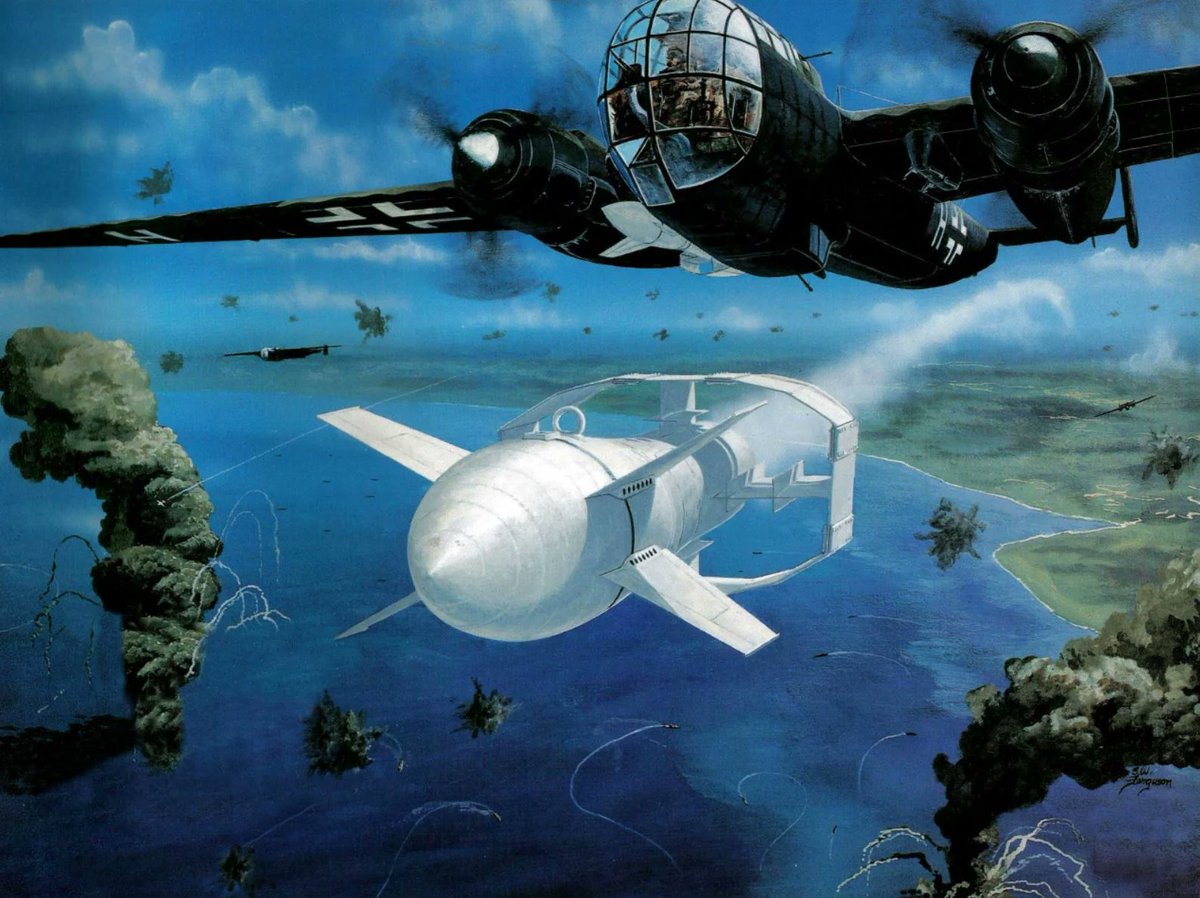 TheatrumBelli's tweet image. Des munitions guidées pour la Luftwaffe.
Avec la mise en service des premières bombes planantes air-sol, les bombardiers du KG-100 ouvrent une ère nouvelle de la guerre aérienne.
theatrum-belli.com/des-munitions-…