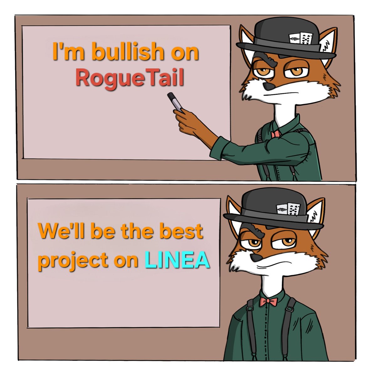 <a href="/RogueTail/">RogueTail</a> on Linea 🦊

Bullish on <a href="/LineaBuild/">Linea.eth</a> ecosystem. 🔥