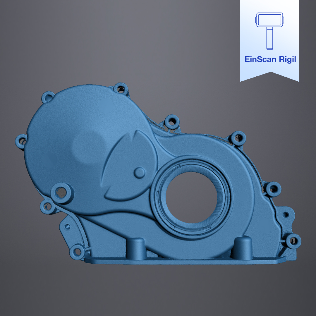 Shining3D's tweet image. Use EinScan Rigil to scan a timing cover!🔵
-Scan Resolution: Up to 0.05 mm (Small print size: <1mm)
-Scanning Mode: Blue Laser
-Work Mode: Standalone
-Alignment: Marker Alignment
#3DScanning #EinScanRigil #LaserScanning #ReverseEngineering #SHINING3D #EngineeringTools