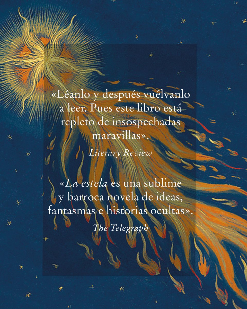 📙 LA ESTELA, es la nueva #novela de Sarah Perry, autora de «La serpiente de Essex». Una poderosa historia de amor y a amistad que traspasa las barreras del tiempo, y que ha estado nominada al #PremioBooker.

lc.cx/U8YkN2