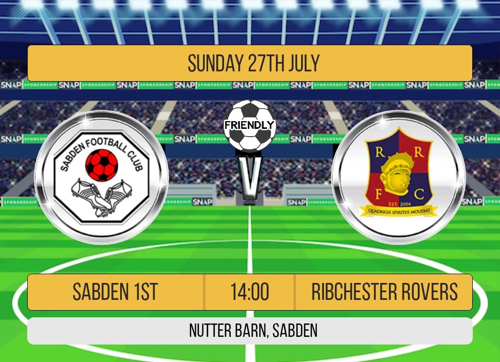 sabdenfootballclub (@sabdenfc) on Twitter photo Pre-season friendly with <a href="/ribchesterfc/">Ribchester Rovers FC</a> on Sunday 27th July KO 14.00๐Nutter Barn, Sabden
Entrance to the ground is always FREE
Kiosk open serving Burgers, Hotdogs, Fries, Cake, Hot & Cold Drinks.
See you there #uptheminers Pre-season friendly with <a href="/ribchesterfc/">Ribchester Rovers FC</a> on Sunday 27th July KO 14.00๐Nutter Barn, Sabden
Entrance to the ground is always FREE
Kiosk open serving Burgers, Hotdogs, Fries, Cake, Hot & Cold Drinks.
See you there #uptheminers