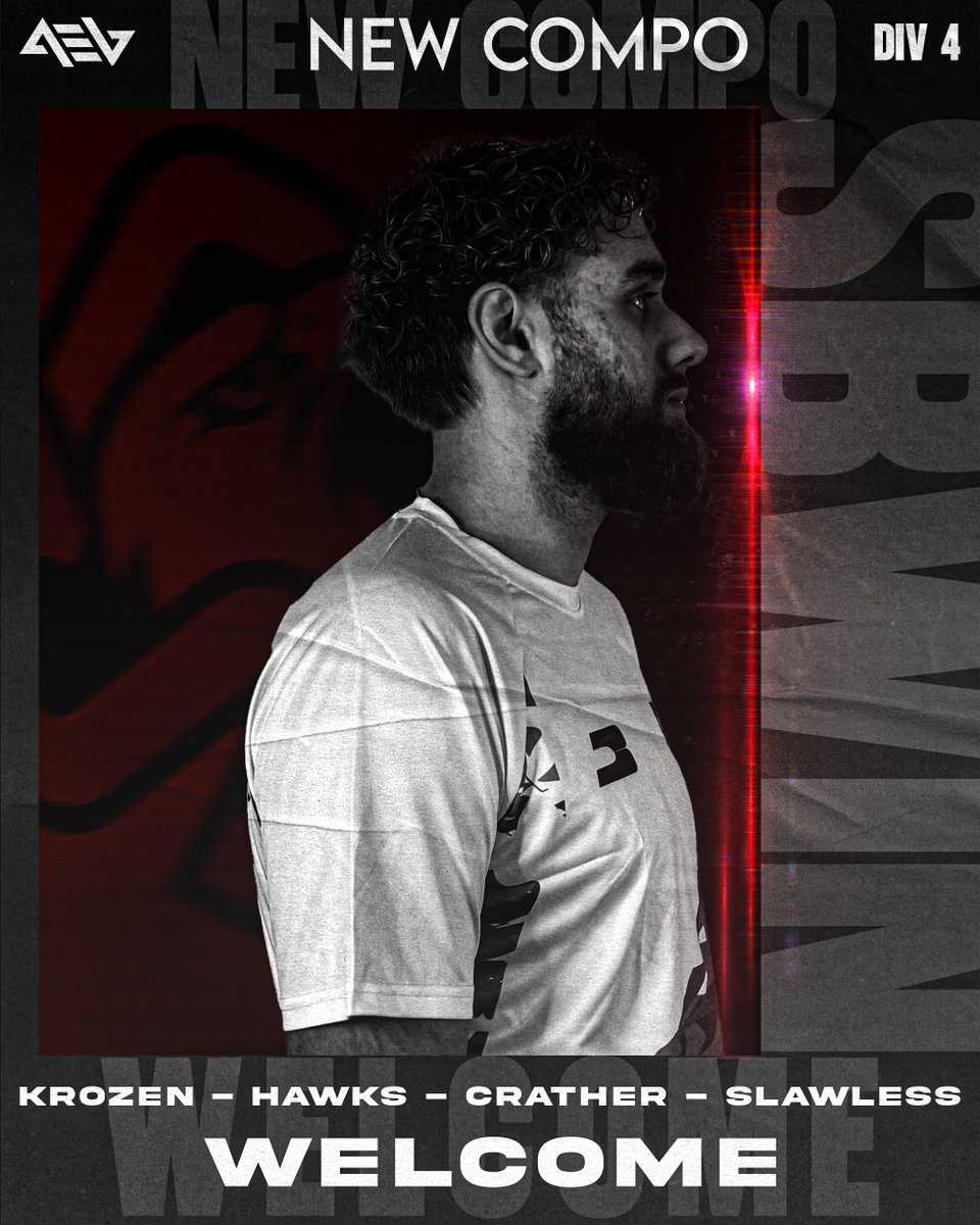 Despite the wait a little longer than expected, here it is.

New league, new mentality, new team
Thank you for properly welcoming our new COD roster for a new season in <a href="/AMeLeague/">AEL - Amateur Esports League</a>  Division 4

• SBH Krozen
• SBH Hawks
• SBH Crather
• SBH Slawless
 
#SBWIN #CompetitiveMinds