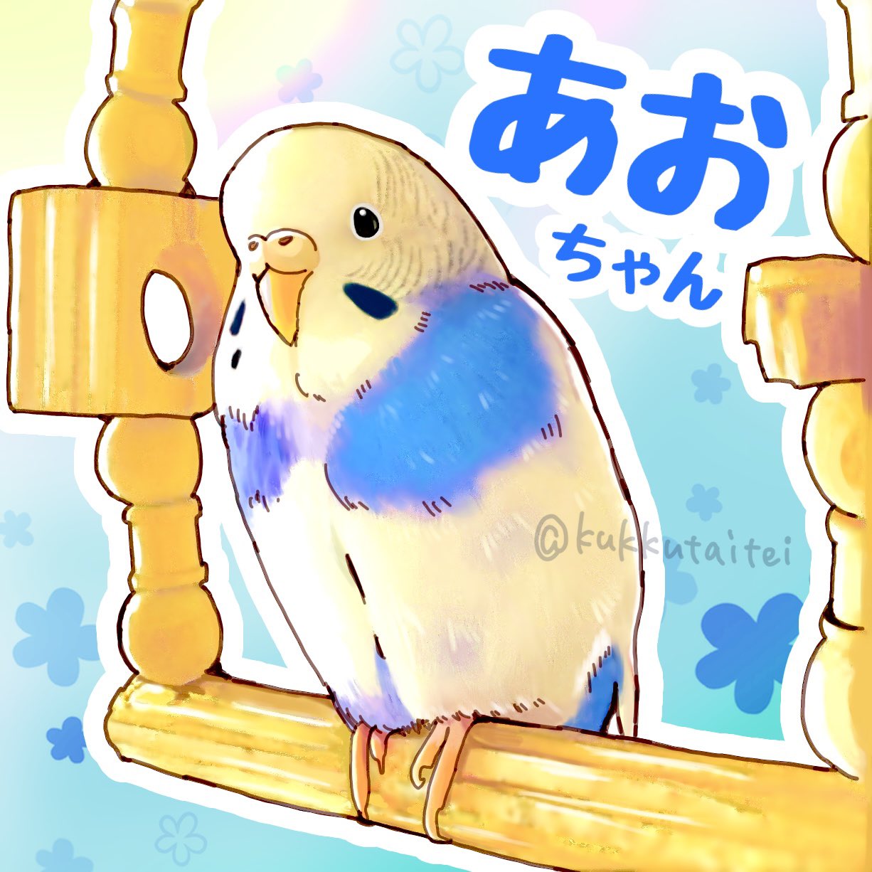 猫ちゃんとインコちゃん　アクリル画 こざくらクラブ on X: 