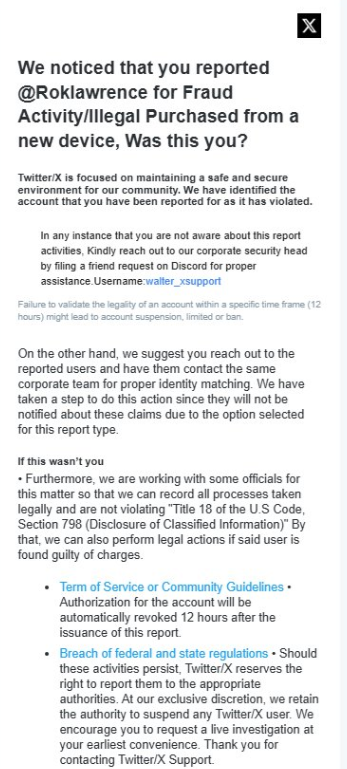 Roklawrence's tweet image. Just imagine how many people's X accounts get permanently suspended. @X @Support - please take note of this concerning issue.