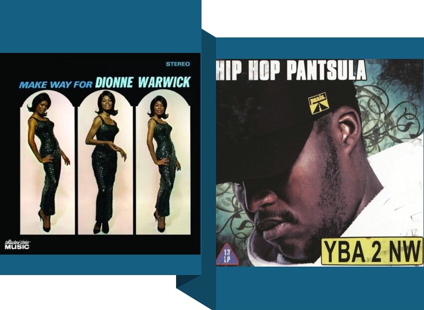 Wow, Hip Hop Pantsula had an appreciation of old school R&amp;B. For his song Let me be (Walk on by) in the album YBA 2 NW he sampled Dionne Warwick's "Walk On By." Warwick's song was released in 1964. Aretha Franklin sang a cover version of the song, also released in 1964.