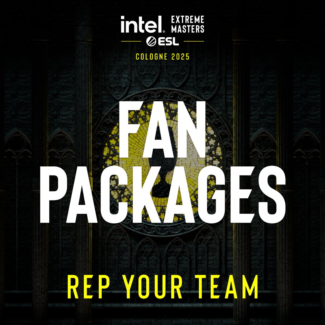 #IEM Cologne 2025 is HERE.

Show your colours in support of your team by repping the official fan packages below! ⬇️