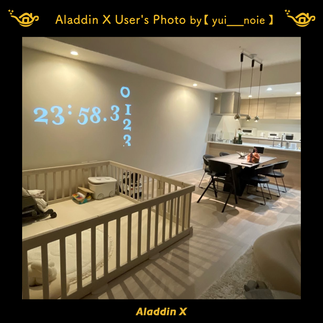 ◤◢◤🖼️壁もセンスの一部に🖼️◢◤◢

お気に入りの家具＋大きな壁🏠🌿

#アラジンエックス を起動すれば、
好きな写真も映像も映える“インテリア”に✳︎🛋🪜⌇⋆

「これは映える！」と思ったら、いいね❤️or保存🔖