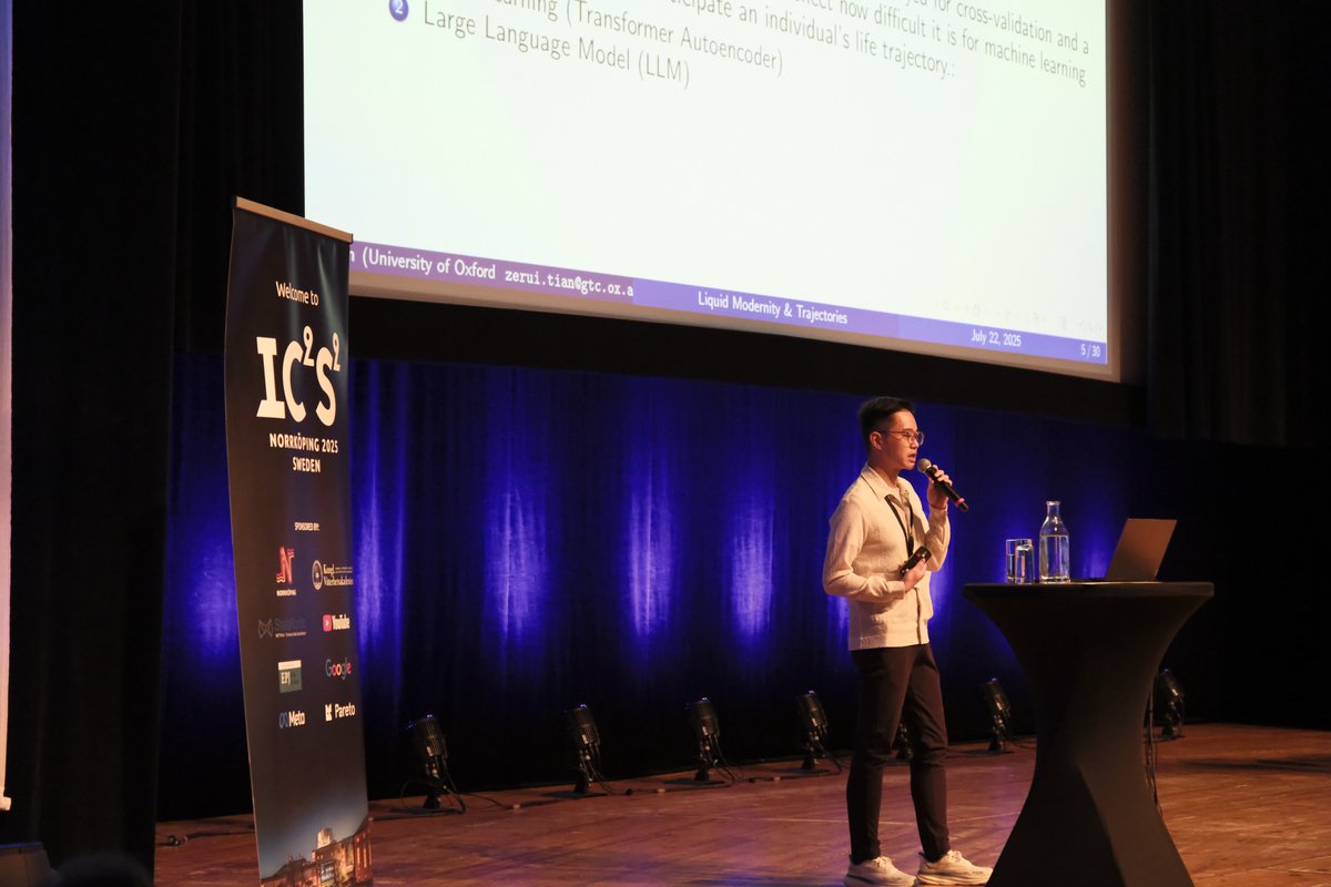 IC2S2's tweet image. Eight lightning talks just delivered rapid-fire insights on human–LLM interactions, mobility, and inequality. Which one impressed you most? Share your thoughts! #ic2s2