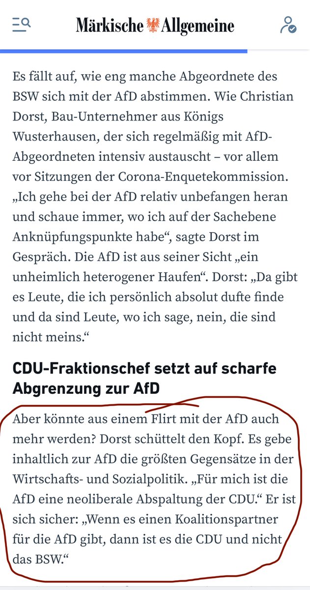 ChrisKW14's tweet image. Allen anderslautenden Flötentönen einzelner Vertreter der AfD zum Trotz, die erzneoliberale Prägung (FDP auf Speed) ist und bleibt ihr innerer Markenkern, was ich auch immer wieder aus Einzelgesprächen mitnehme.
maz-online.de/brandenburg/da…