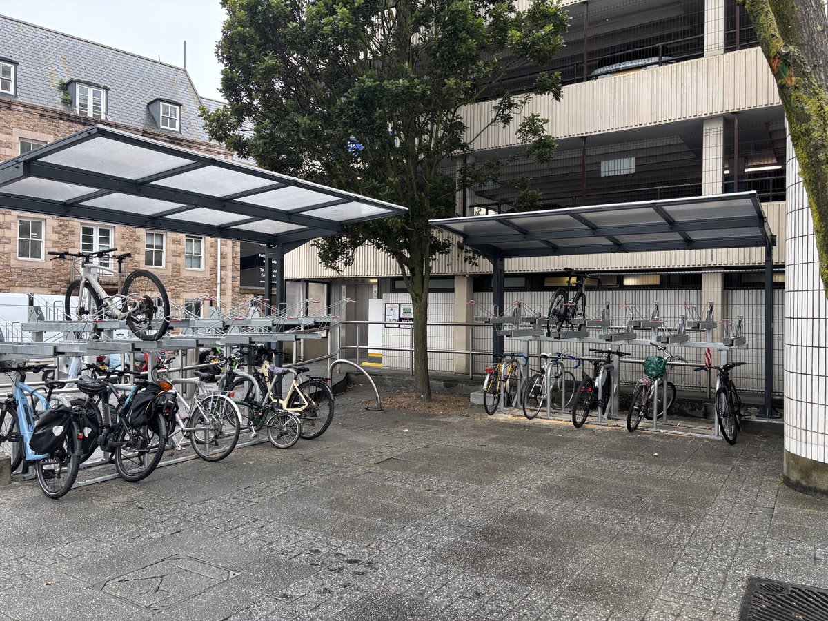 Great to see cyclists already using our 36 new covered cycle parking spaces at Sand Street. Offering a convenient and weather-protected facility in the heart of town.