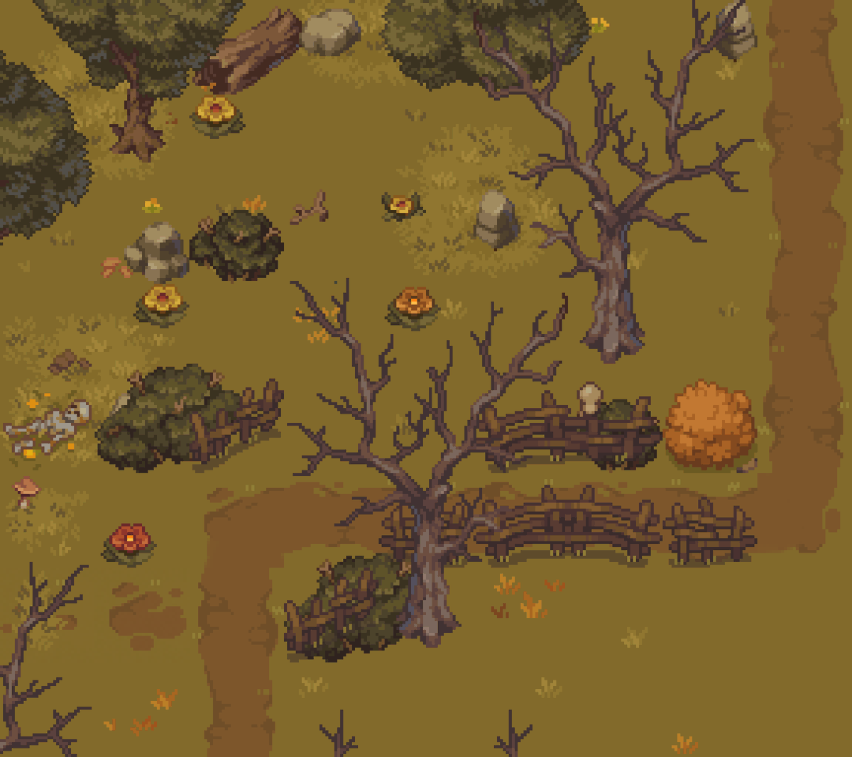 SaaaDGames's tweet image. Just look at this trail! Doesn’t it make you want to go hiking? I hope it does, but stay alert and don’t lose anyone from your group ;) #pixelart #indiedev @arthur_vista @Gushna1