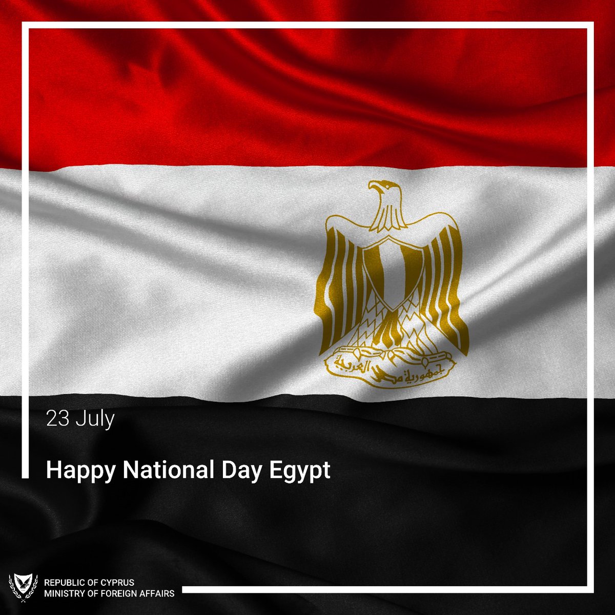 CyprusMFA's tweet image. Warm congratulations to the Government and the people of #Egypt on the occasion of 🇪🇬 National Day!
@MFAEgypt