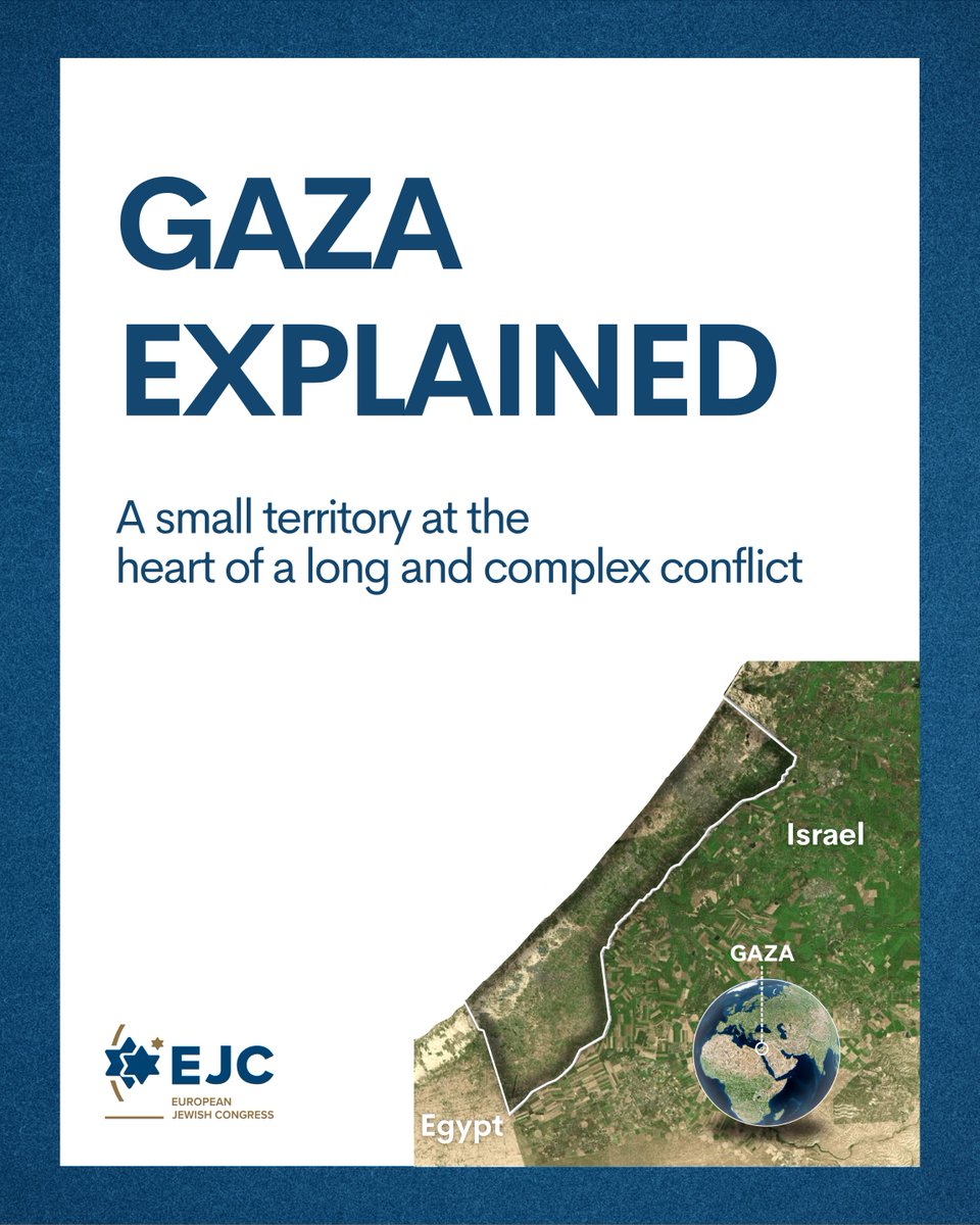 eurojewcong's tweet image. A new series of visuals breaks down Gaza’s geography, history and the political reality behind the headlines.
In light of recent events, understanding what Gaza really is has never been more urgent.
👉 Find more here: shorturl.at/Zpvt6