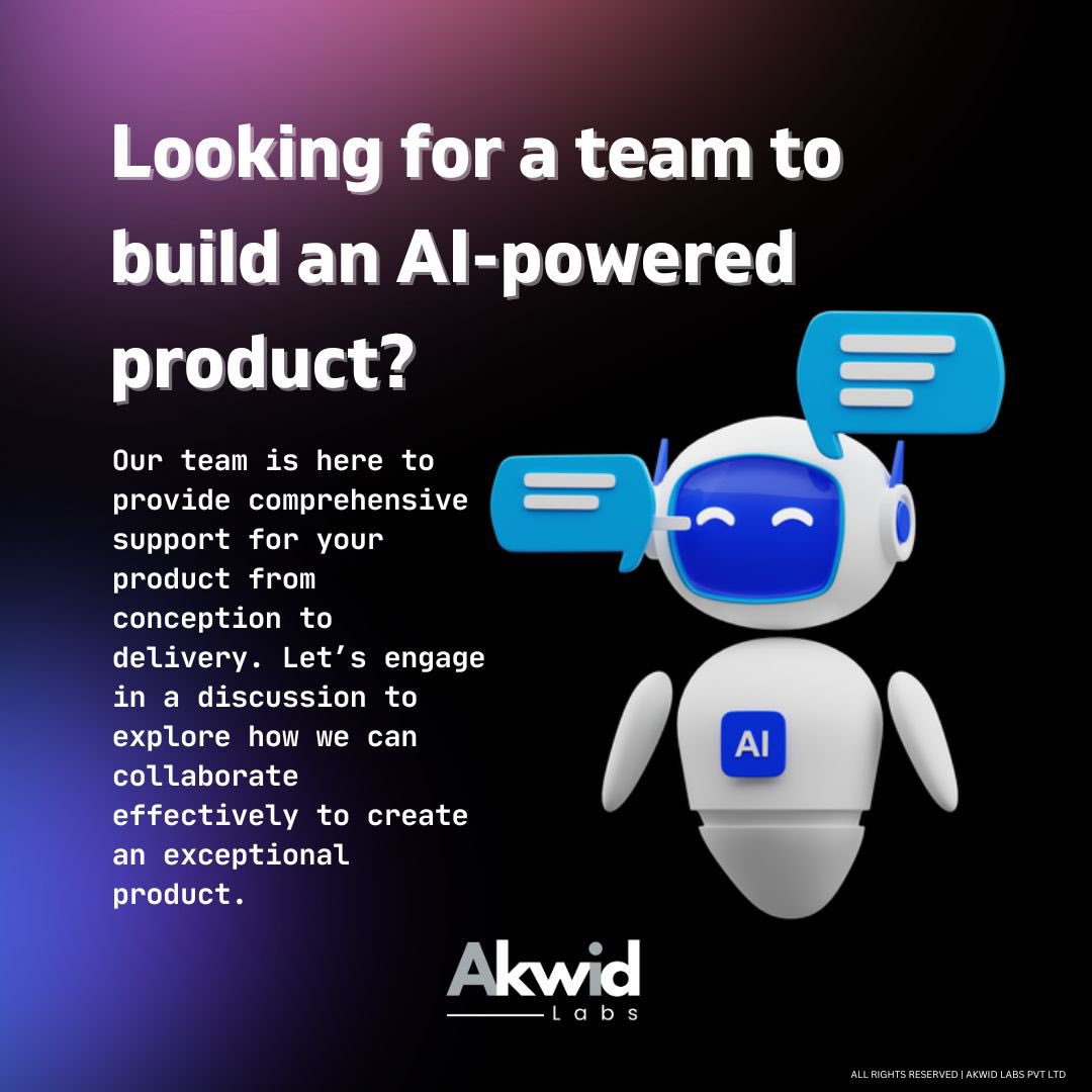 AkwidLabs's tweet photo. Looking for a team to build your AI-powered product? 🚀

#AI #ProductEngineering #AkwidLabs #Innovation #TechTeam https://t.co/jp7x18r14Y