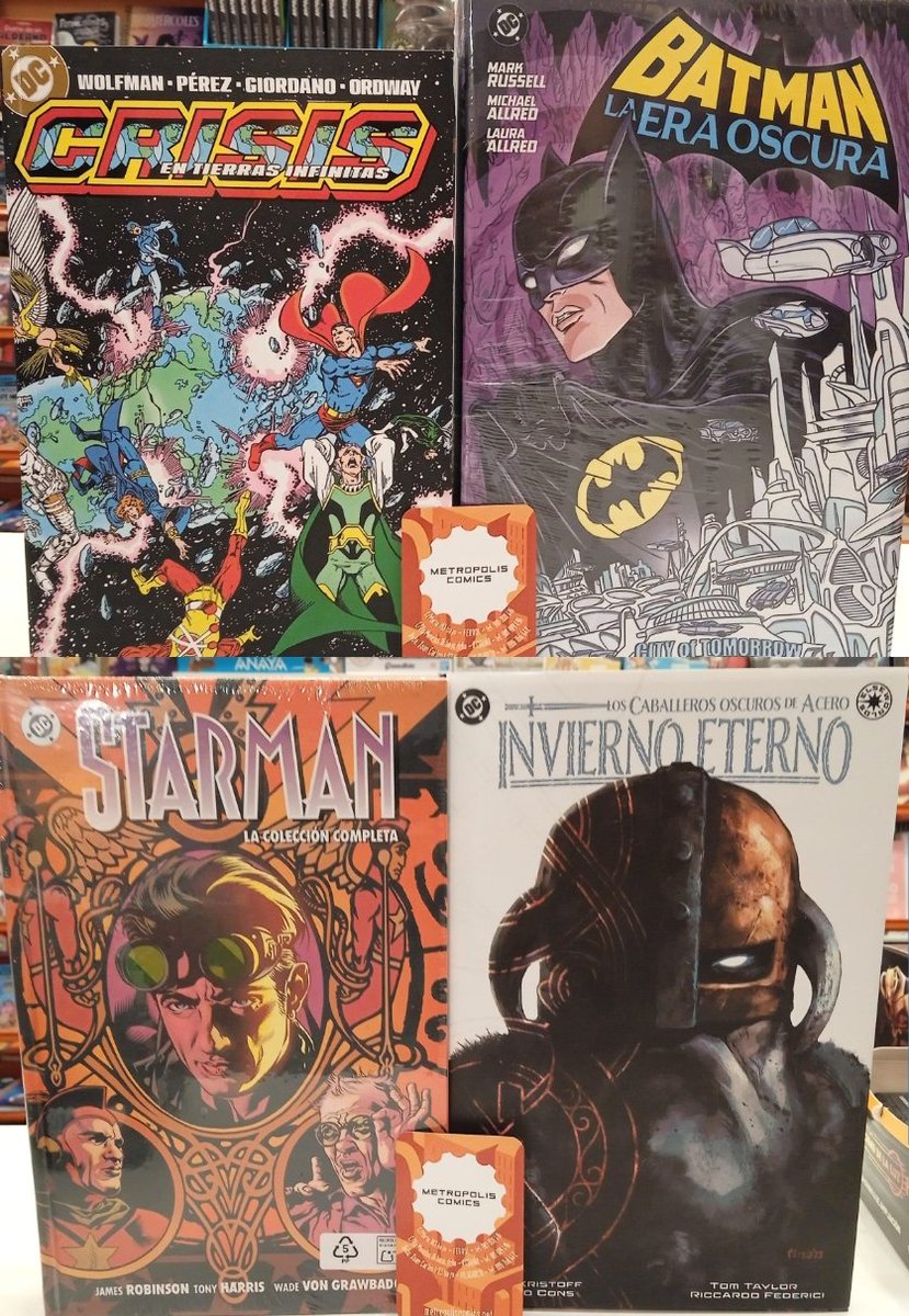metropol_comics's tweet photo. Llega el ecuador de la semana y con el @dcofficial y @marvel !. Atención a las reediciones de sagas imprescindibles como #Crisisentierrasinfinitas, #Starman, la #PatrullaX de #ArthurAdams, #Batman #EdadOscura, #Hush, los #MarvelSaga, #Hellblazer, #NiceHouseofthelake, ⬇️ https://t.co/6qneFcRjRi