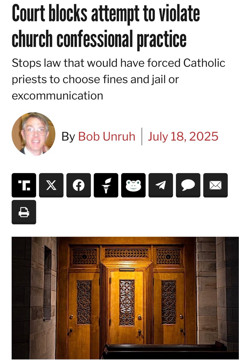 Biz_Shrink's tweet image. What happened to Separation of Church and State? Democrats in Washington State think they have more power than God.
A federal court ruling has blocked a scheme by leftists to do violence to the church confessional practice.
The new law in…